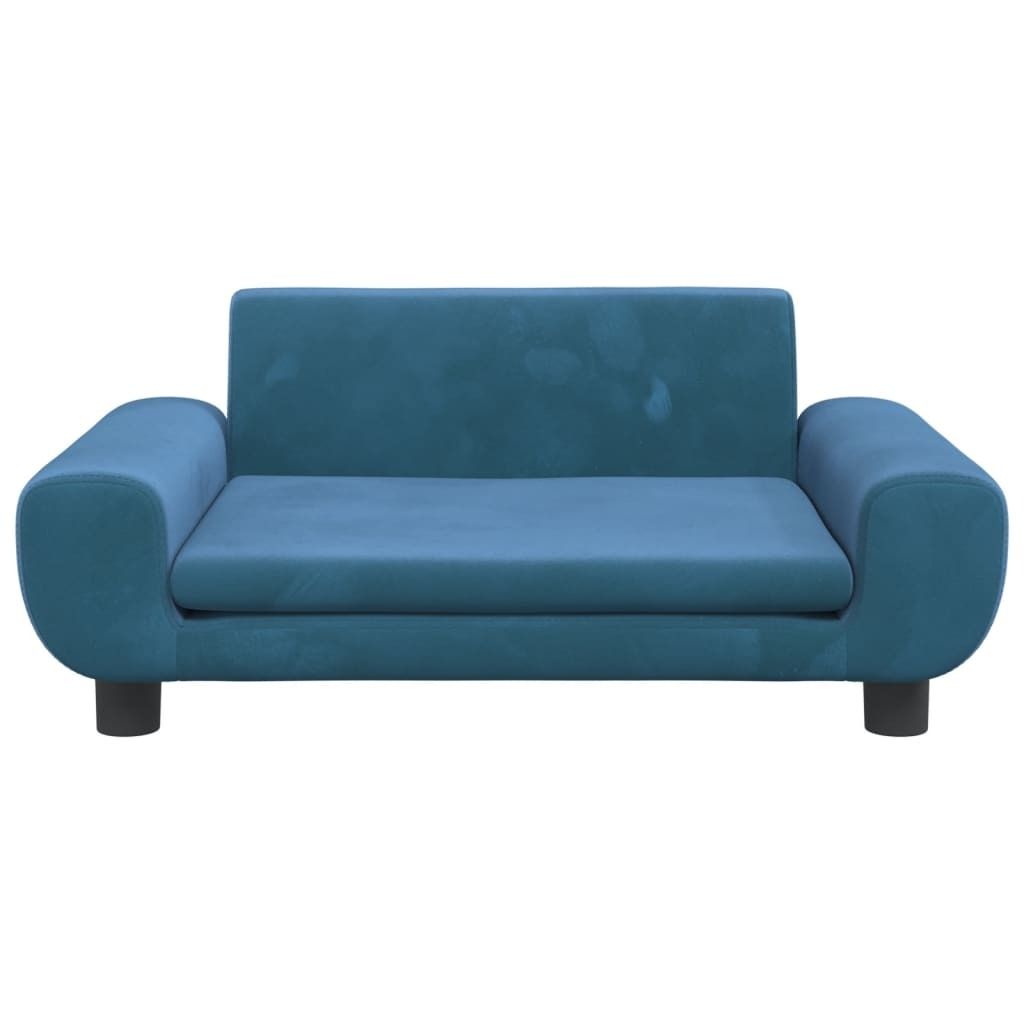 Cloris DesignMöbel Kindersofas - Blau Kindersofa Blau 70x45x33cm Samt Schlichtes8856774