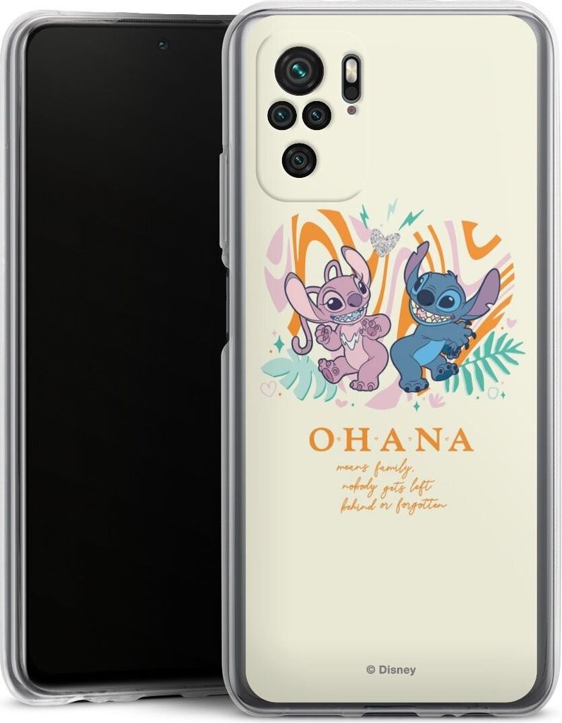 DeinDesign Handyhülle für Xiaomi Redmi Note 10S Silikon Hülle Case Smartphone Schutzhülle Disney Offizielles Lizenzprodukt Lilo & Stitch