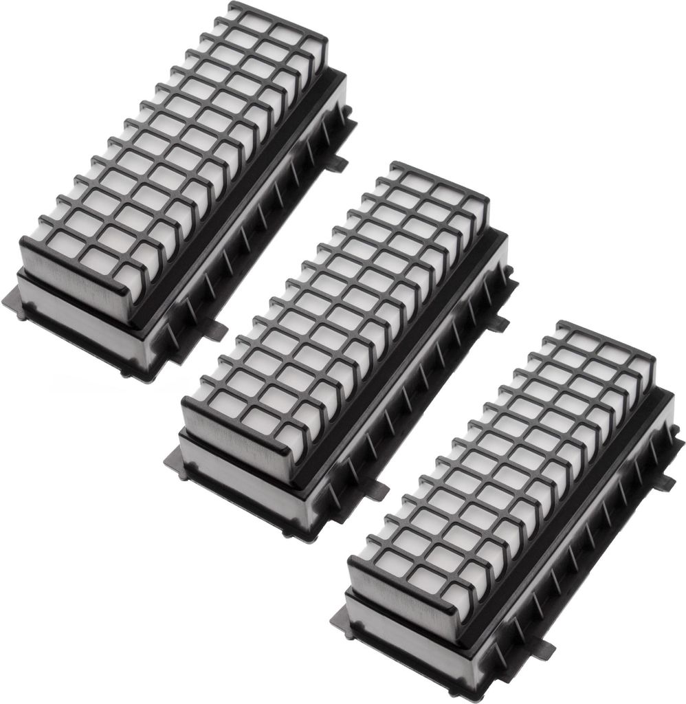 vhbw 3x Staubsaugerfilter Ersatz für Bosch 573928, 00577281 für Staubsauger - HEPA-Filter Schwarz Weiß
