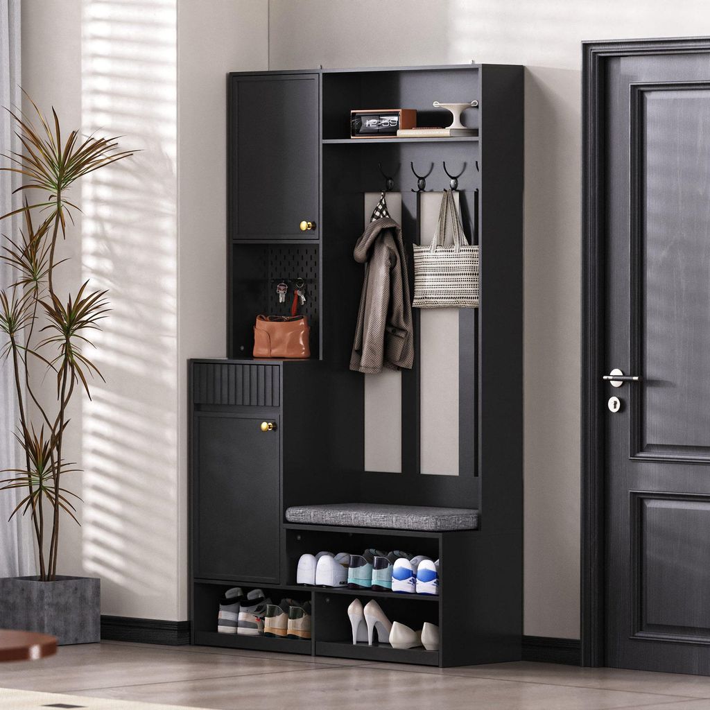 Odikalo Garderobenschrank Kombi-Sethschrank Flurgarderobe Produktbild 