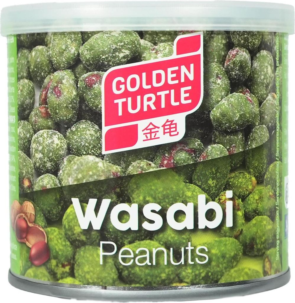 Golden Turtle Erdnüsse m. knus. Wasabihülle 140g beutel Produktbild 