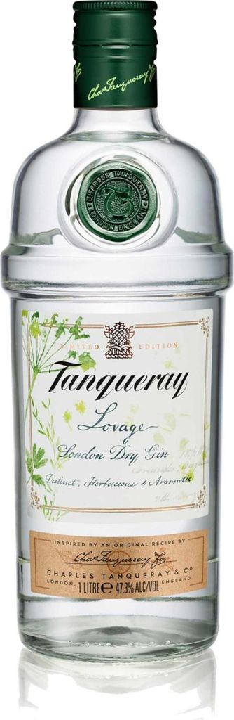 1 l Flasche Tanqueray Lovage Liebstöckel London Dry Gin | 47,3 % vol | 1 l