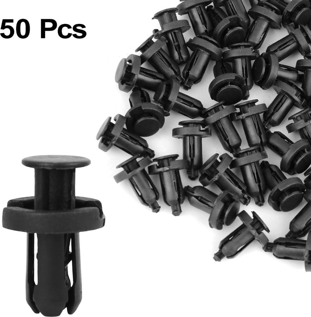 50 Stück 10mm Plastik Push Typ Nieten Stoßstange Befestigung Clips Klemme de
