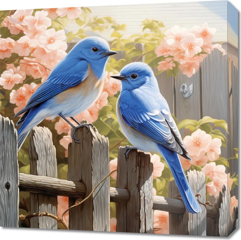 Bild 60x60cm Frühling an der Pforte