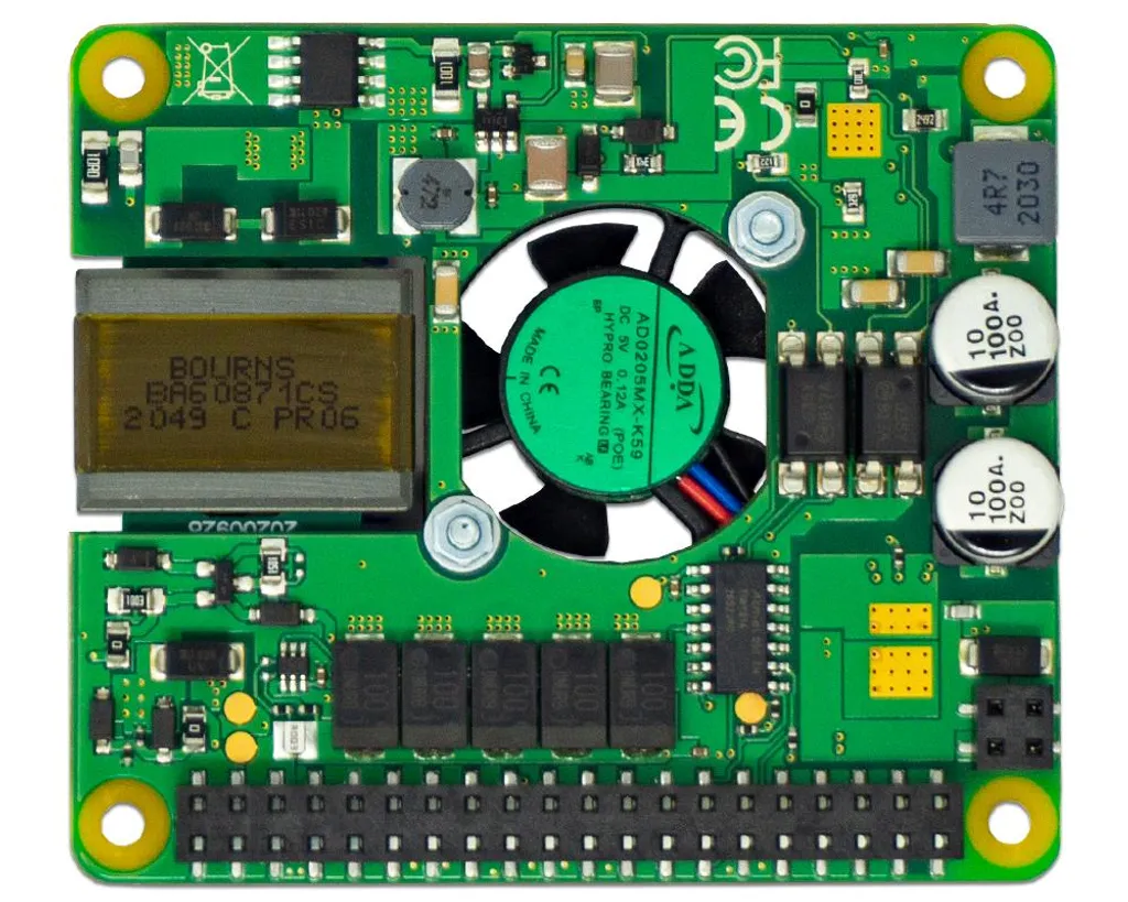 Module PoE HAT pour Raspberry Pi avec Ventilateur de Refroidissement - 7