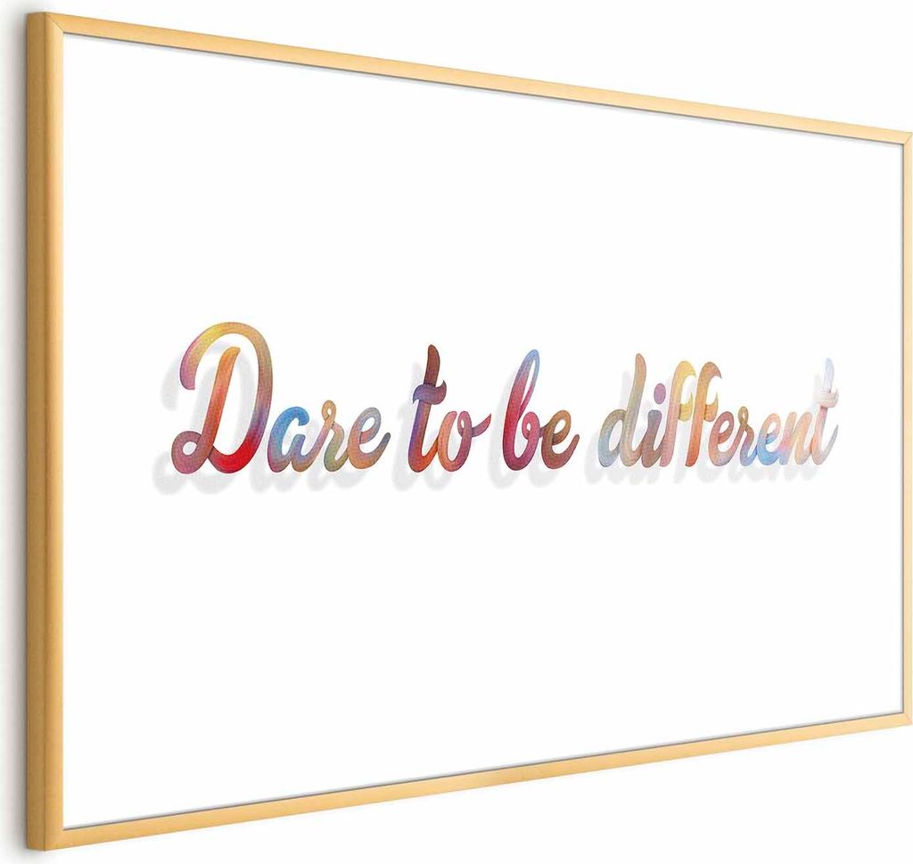 Posterpapier Poster - Dare to Be Different 30x21 cm Text m-A-0760-ao-a