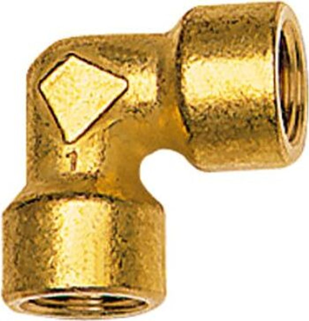 Riegler Winkelstück, innen/innen, G 3/4, SW 25, Messing blank