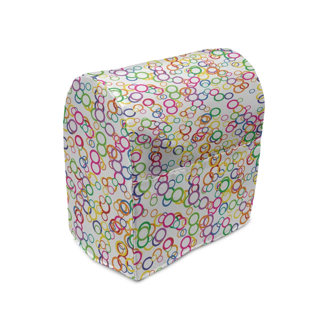 ABAKUHAUS Housse pour Mixeur Rainbow Cercles Géométriques 36x39x24 cm