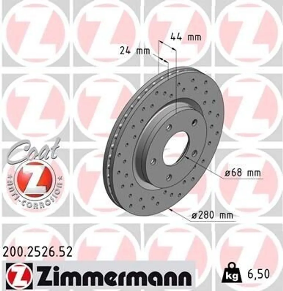 Disque de frein avant ventilé compatible Nissan Juke F15 et Pulsar C13