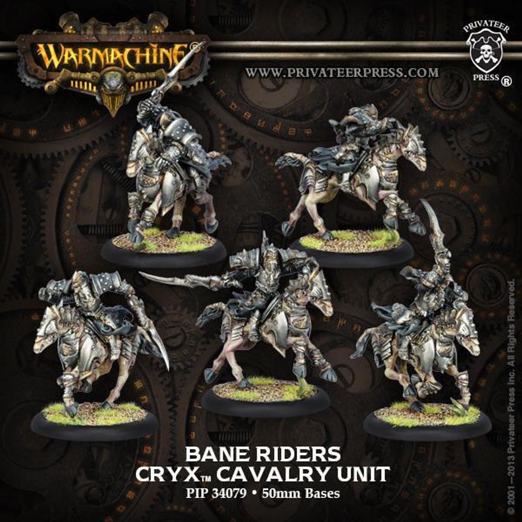 Cryx Bane Riders Cavalry Unit Box (5) (plastic)