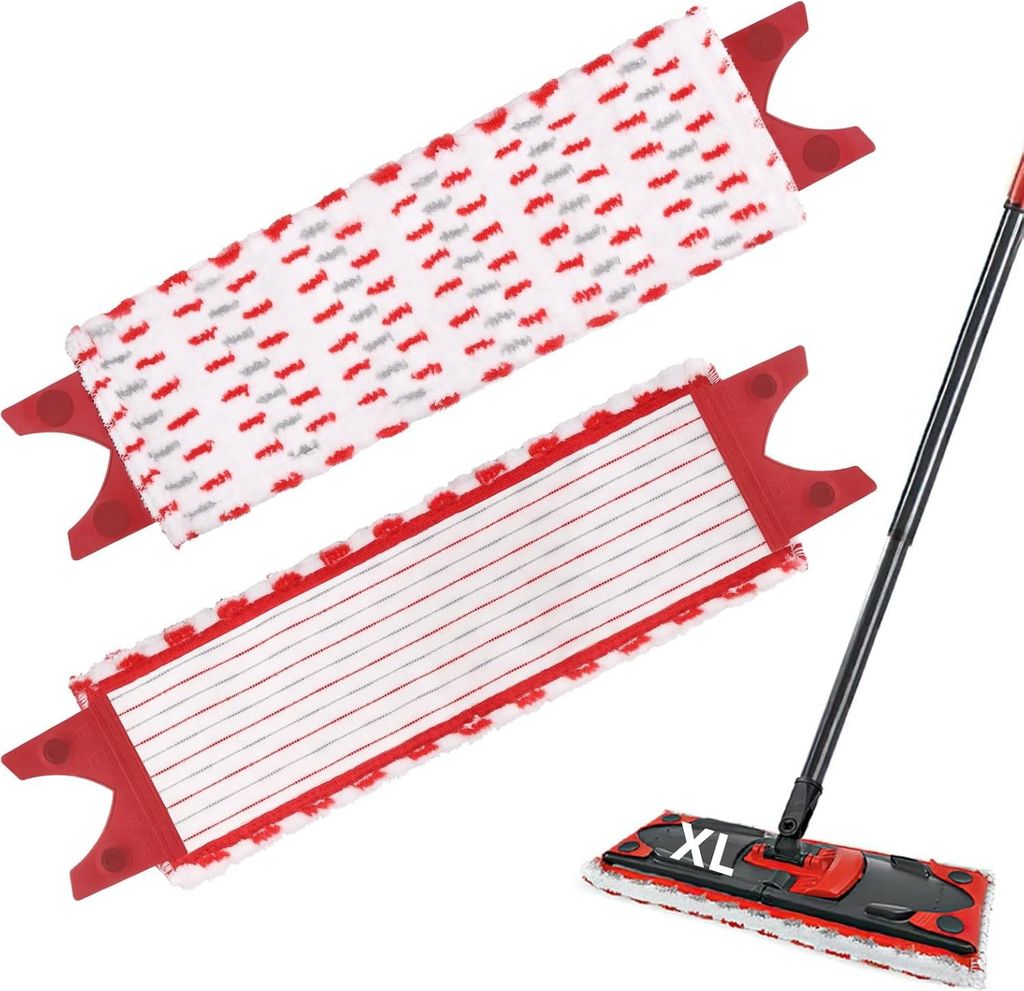 2 Stück für Vileda Ultramax XL Bodenwischer Ersatzbezug Set & XL Wischmopp Ersatzbezug, Mikrofaser Extrabreiter Wischmopp Wischbezug für Boden R...