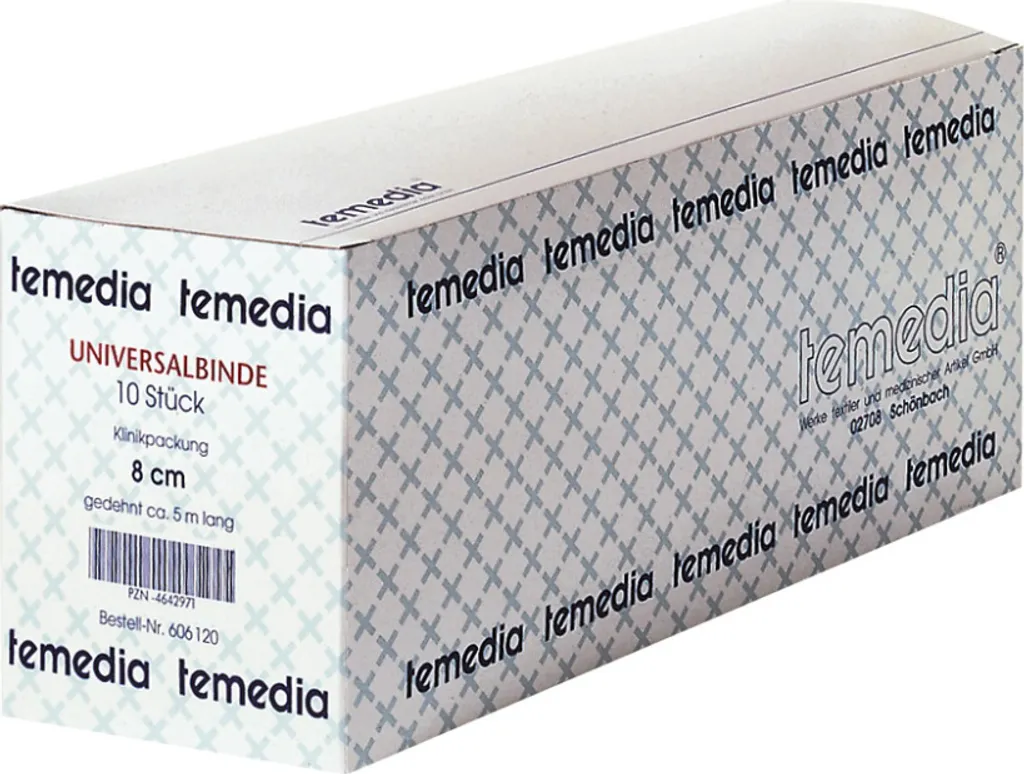 Bande de gaze extensible 8cm x 5m - Pack de 10 rouleaux individuels
