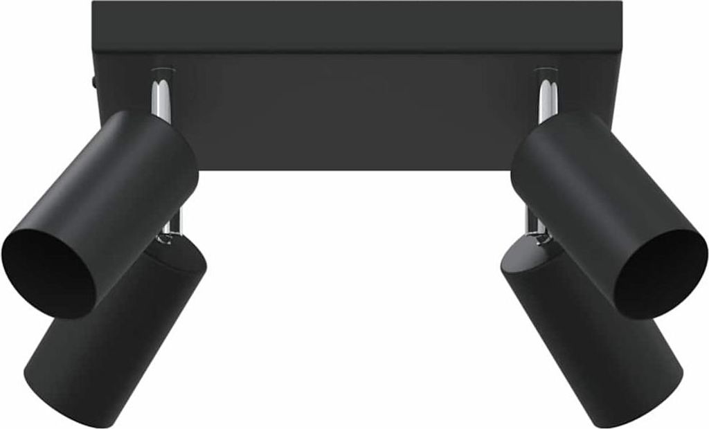 Deckenstrahler mit Strahlern Schwarz 26 x 26 x 16 cm Metall