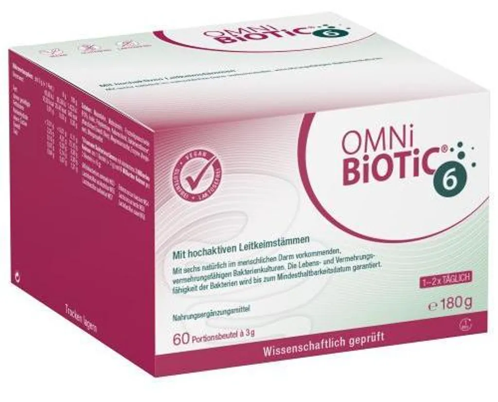 Probiotique Multisouches OMNi-BiOTiC 6 - 60 Sachets pour Flore Intestinale