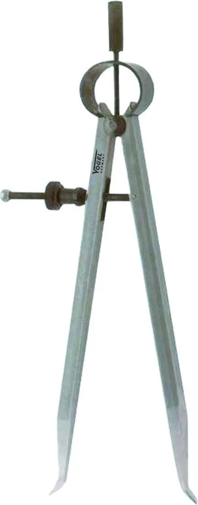 Compas de mesure interne Vogel 150mm, idéal pour alésages et mécanique