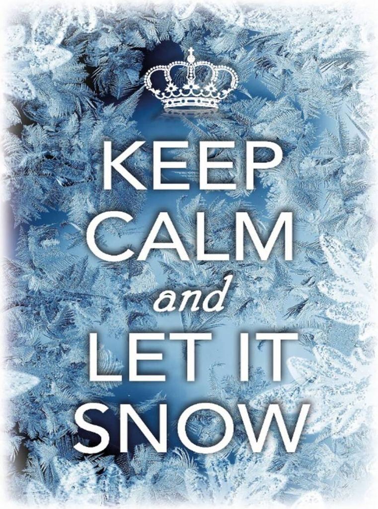 vianmo Holzschild 40x30 cm Keep Calm and let ist snow