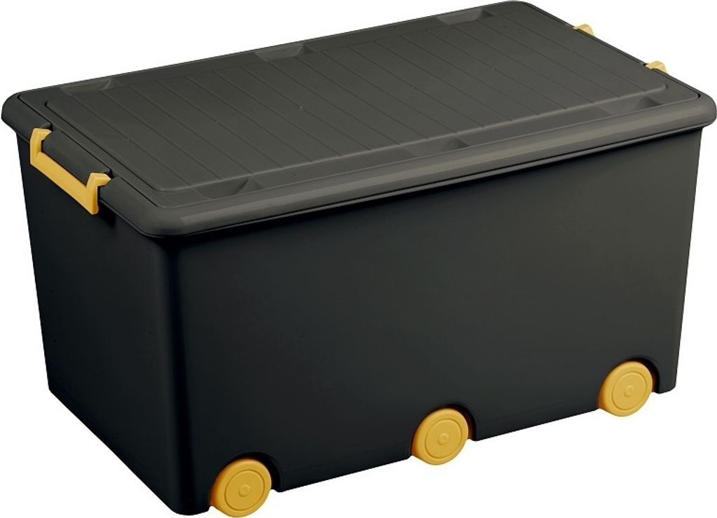 TEGA BABY Spielzeugbox graphit/gelb Produktbild 