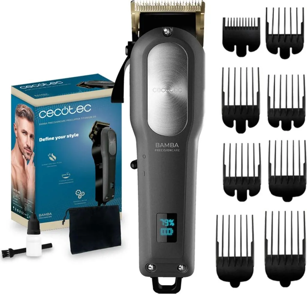 Tondeuse à Barbe Cecotec Bamba PrecisionCare ProClipper Titanium Go Pro