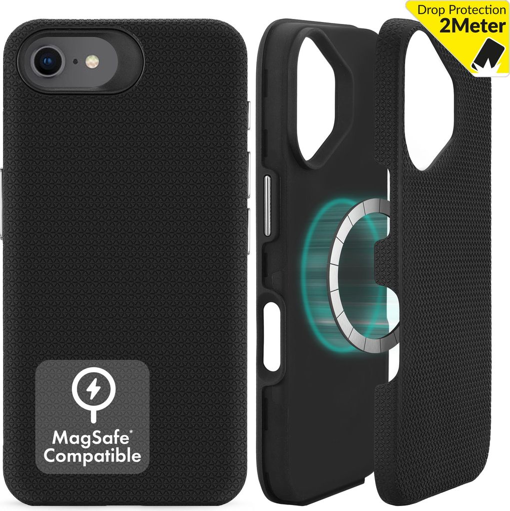 My Style Magsafe Tough iPhone 8 MagSafe Hülle Hardcase Backcover Stoßfest - Schwarz