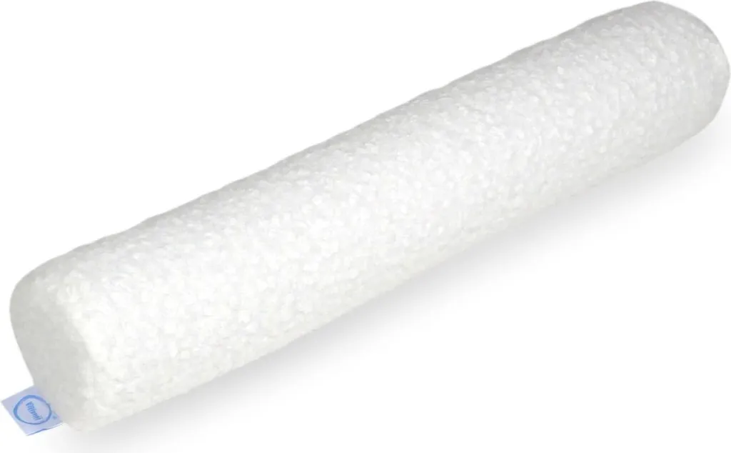 Small White Boucle Sofa Roll Pillow | Cuscino Tubolare Trendy Bianco