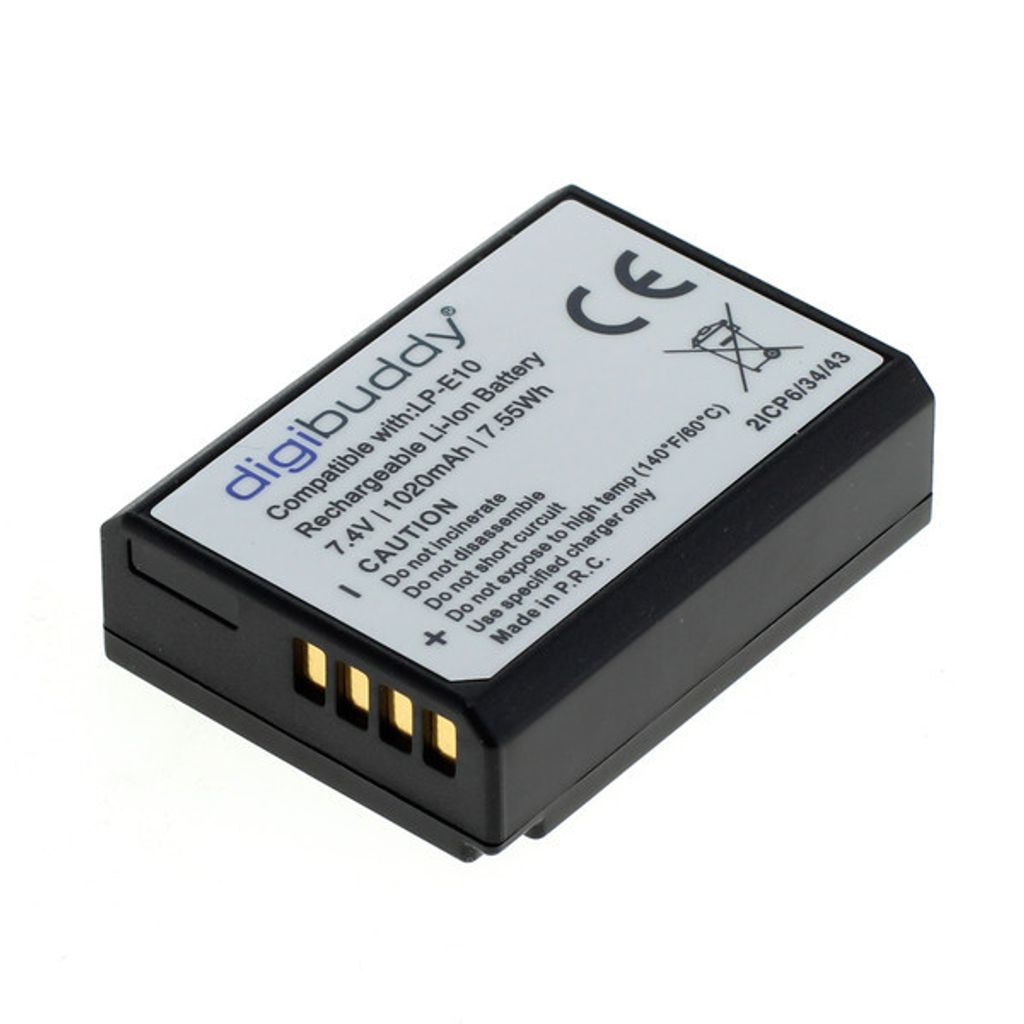 digibuddy Akku kompatibel zu Canon LP-E10 Li-Ion Produktbild 