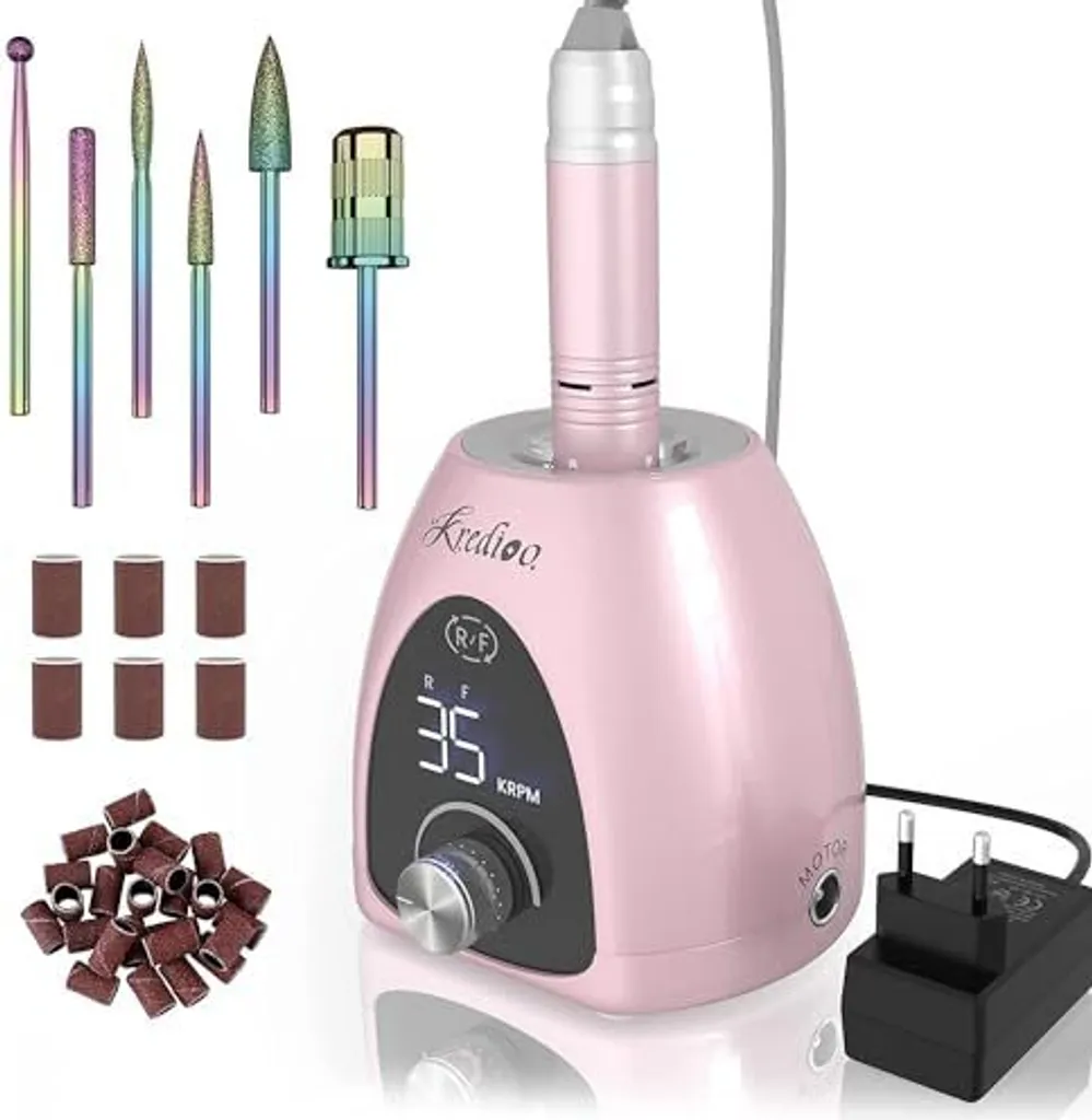 Set Manicure Professionale 35000 Giri - Fresa Elettrica per Unghie Grasse