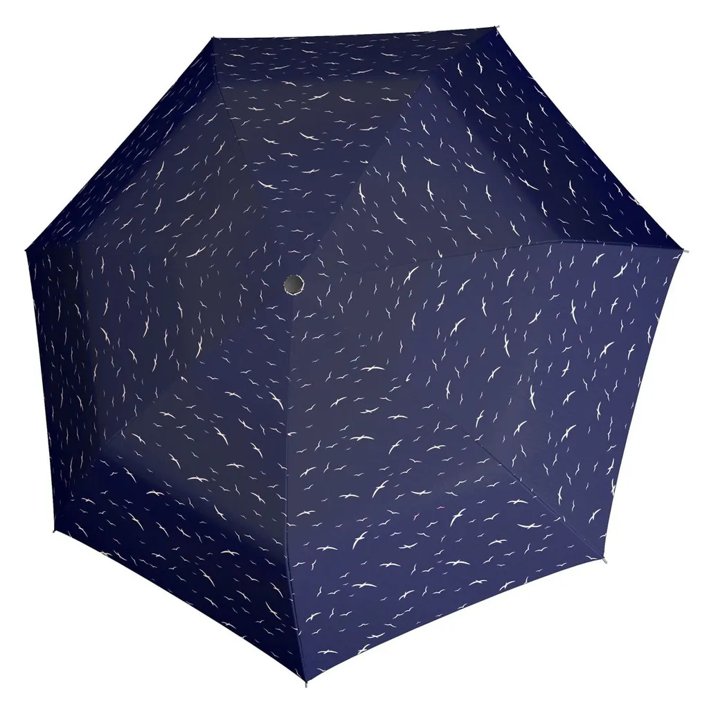Doppler Fiber Fun Ombrello Blu Scuro: Compatto per Tutta la Famiglia