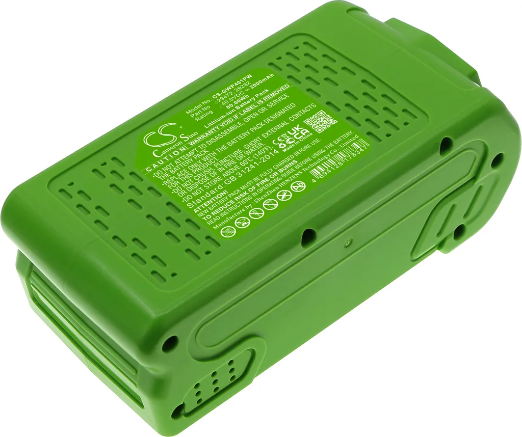 Batteria TECHTEK 40V per GreenWorks 1302702 20202 20292 - Shop Online - 1