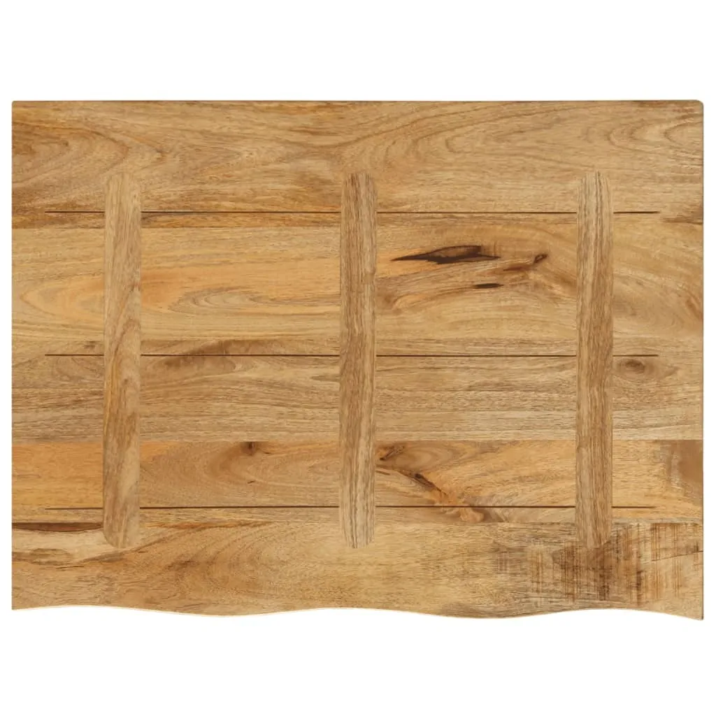 Piano Tavolo Legno Mango 90x60 Bordo Vivo vidaXL - Pezzo Unico - 4