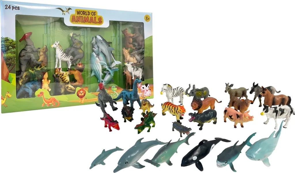 Classico Playset Animali 24 Pz: Giocattoli di Una Volta per Oggi