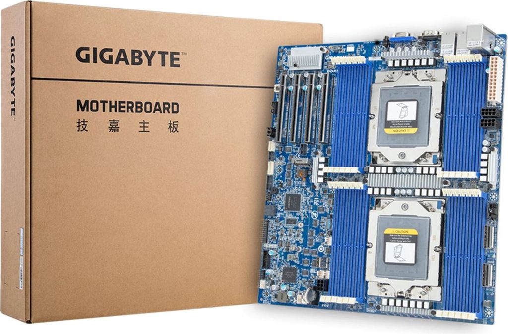 Gigabyte Mainboard MZ73-LM0 REV 2.0 AMD EPYC E-ATX Dual Sockel SP5 Single
