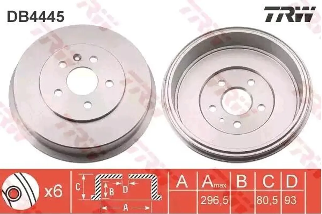 Tambour de frein TRW DB4445 : stop aux bruits et vibrations Cruze J300