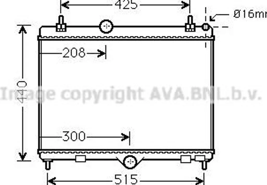 Radiateur de refroidissement moteur pour Peugeot 407 et 508 Citroën C5 OE