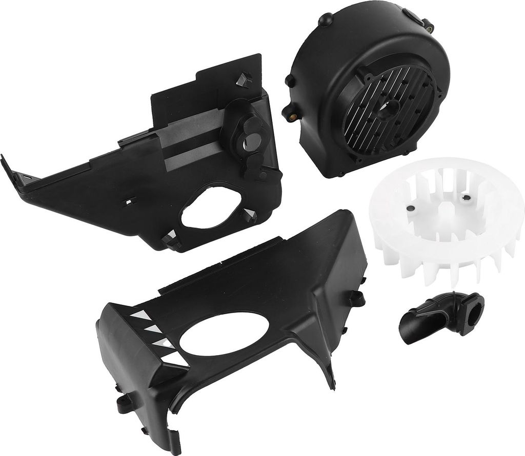 Motorlüfterabdeckung Luftabdeckung Kühlbaugruppe für GY6 125/150ccm ATV Go Kart Buggys und Roller