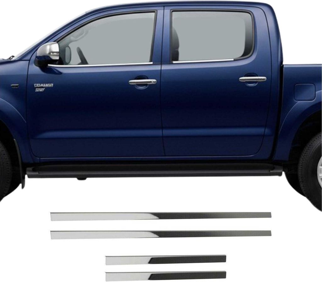 Garniture de Fenêtre pour Toyota Hilux 2005-2015 Acier Inox Image du produit 