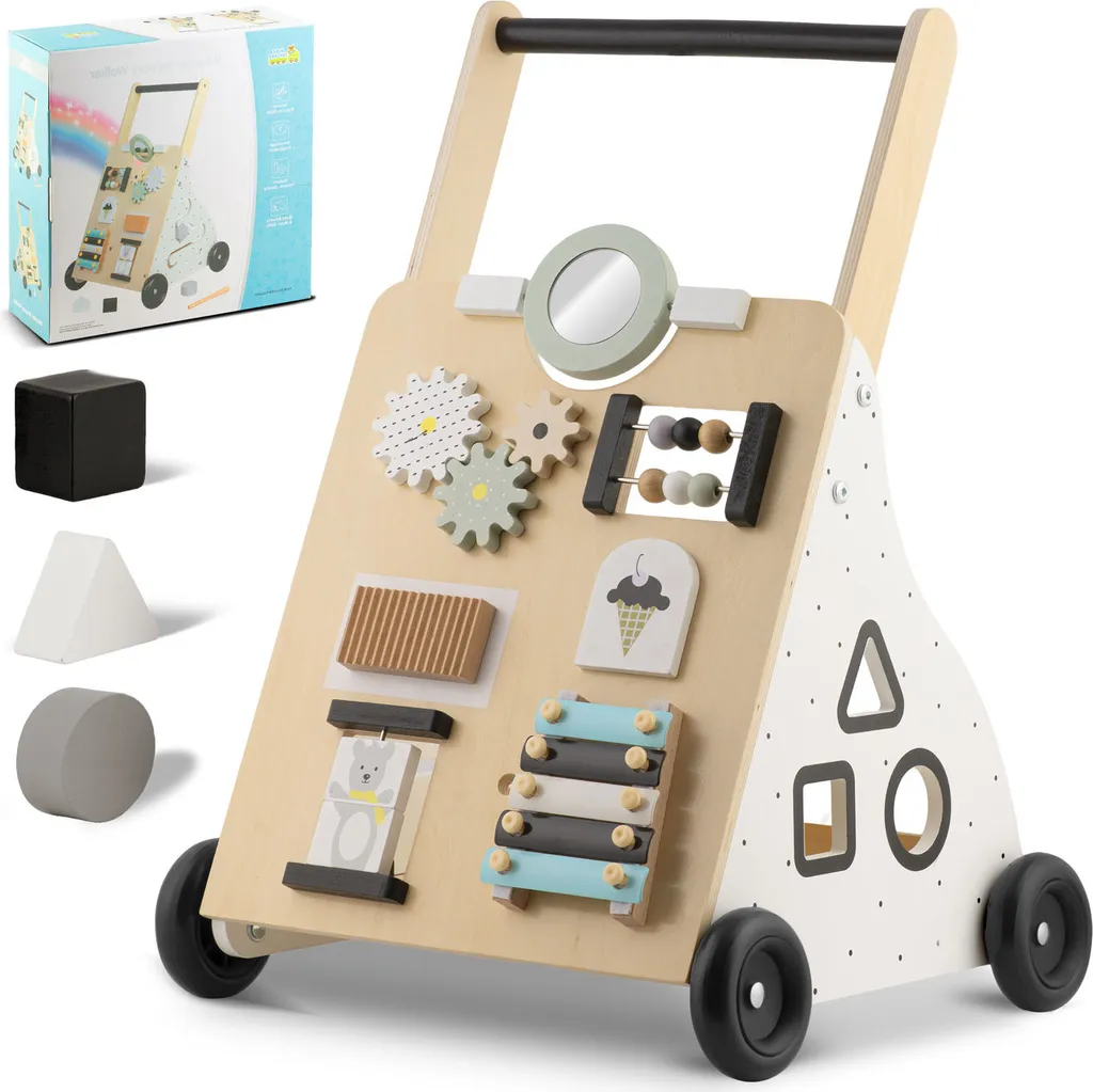 Déambulateur en bois RK-875 Ricokids - Chariot de marche pour bébé