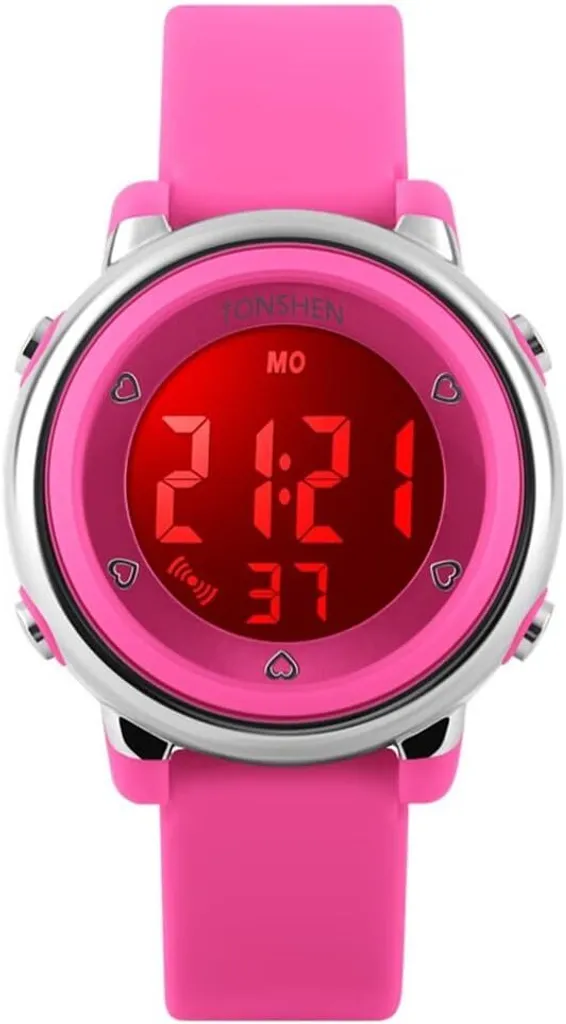 Orologio Bambini Digitale LED 7 Colori: Militare Sport 50M Water Resist