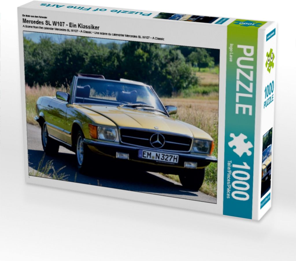 Calvendo Ein Motiv aus dem Kalender Mercedes SL W107 - Ein Klassiker 1000 Teile Puzzle quer 640x480mm, Laue Ingo; 7316047