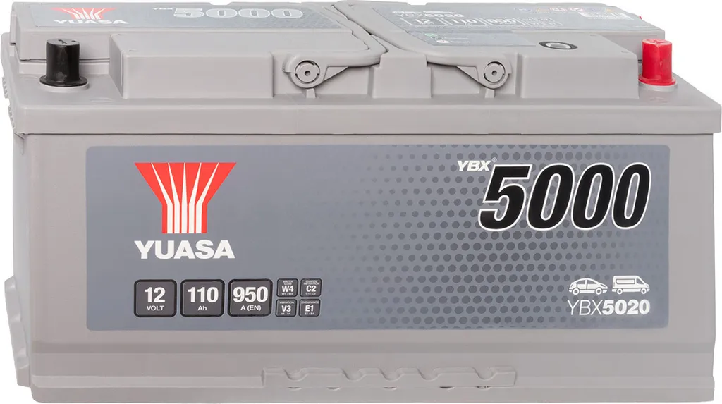 Batterie Yuasa YBX5020 110Ah pour camping-car et véhicules à forte électronique