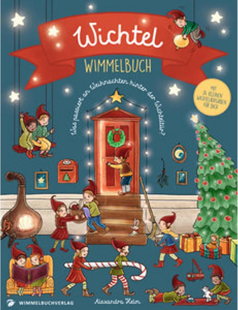 Livre d'images des lutins aux couleurs douces et pages cartonnées