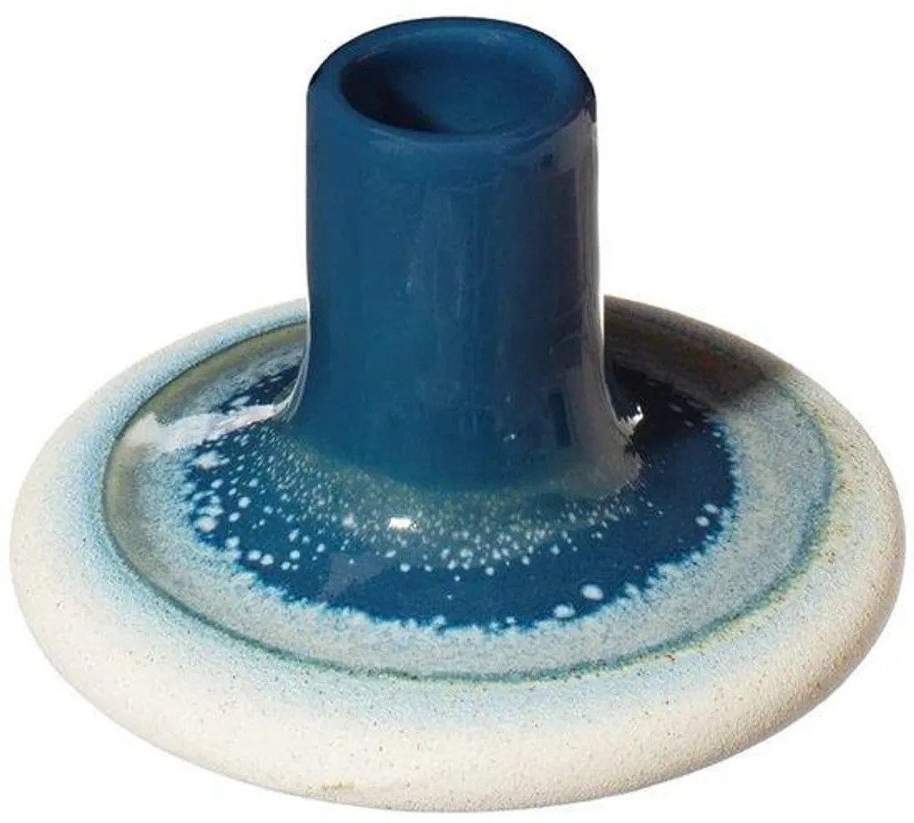 Bougeoir stable bleu Mojave Sass & Belle, fini les taches de cire
