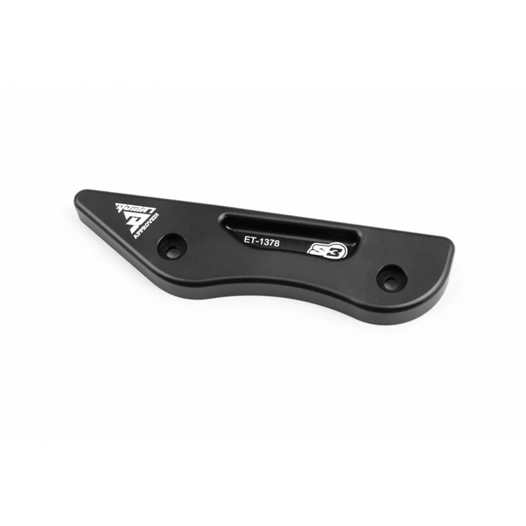 Guide chaîne S3 noir ultra résistant pour bras oscillant moto Sherco