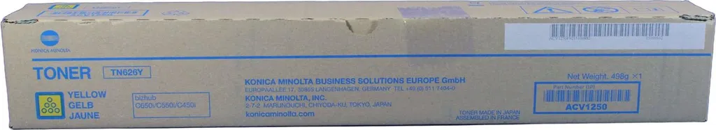 Toner Originale Konica Minolta TN-626Y Giallo: Qualità Garantita 100%