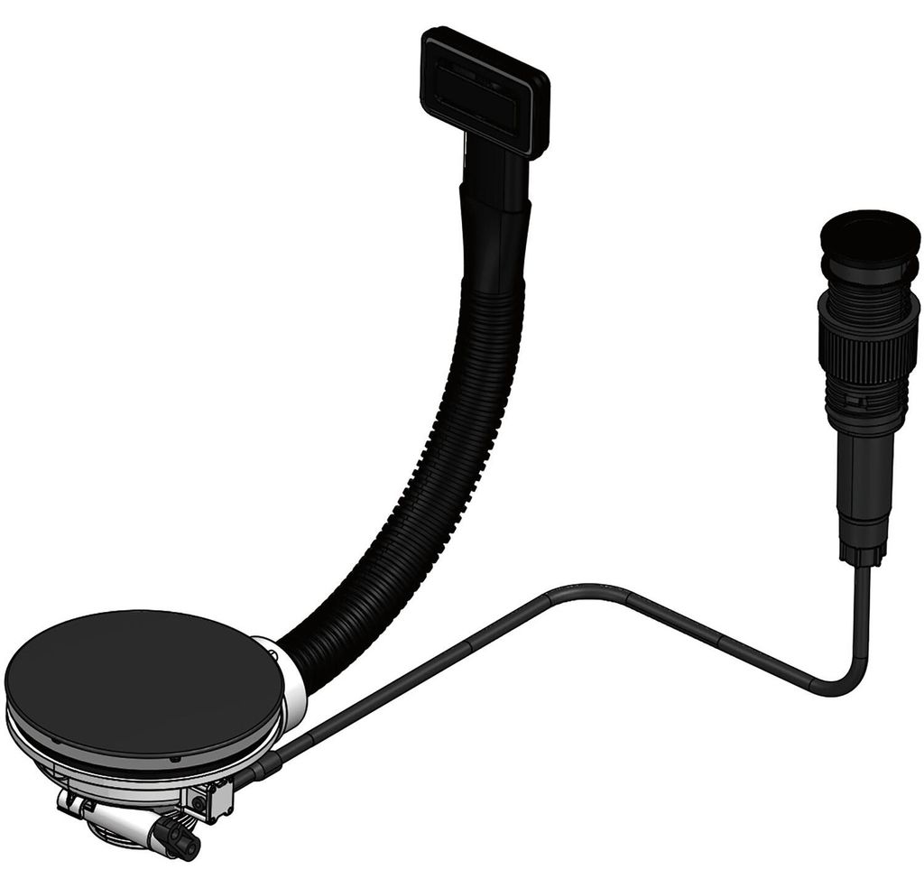 Reginox Druckknopfventil - Spülenventil R37331 schwarz 35 Produktbild 