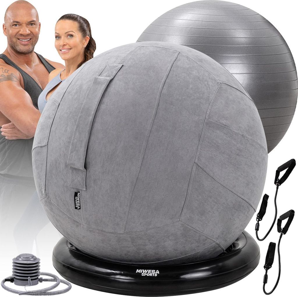 Miweba Sports 4in1 Gymnastikball Set | 65 cm - inkl. Produktbild 