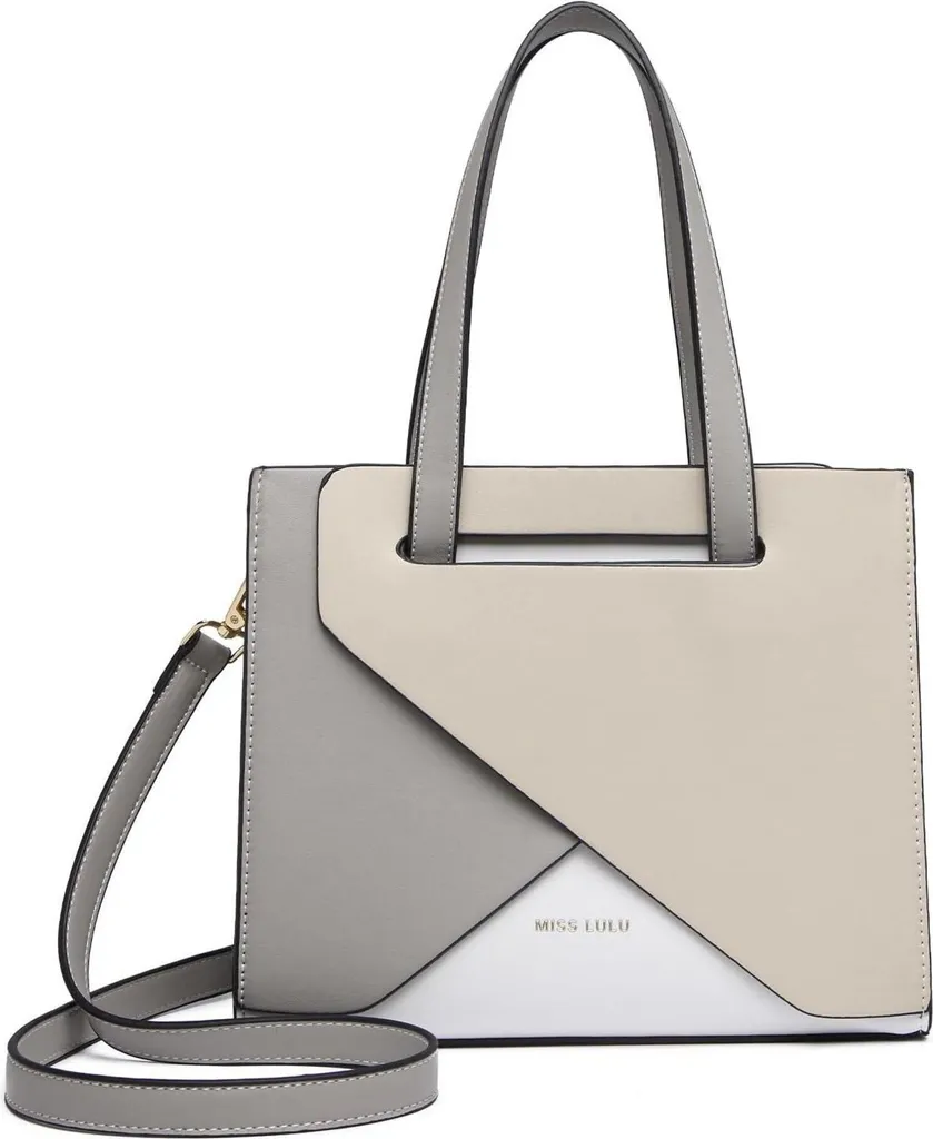 Miss Lulu Borsa Media Nera: Ecopelle Multitasche per Donne Dinamiche