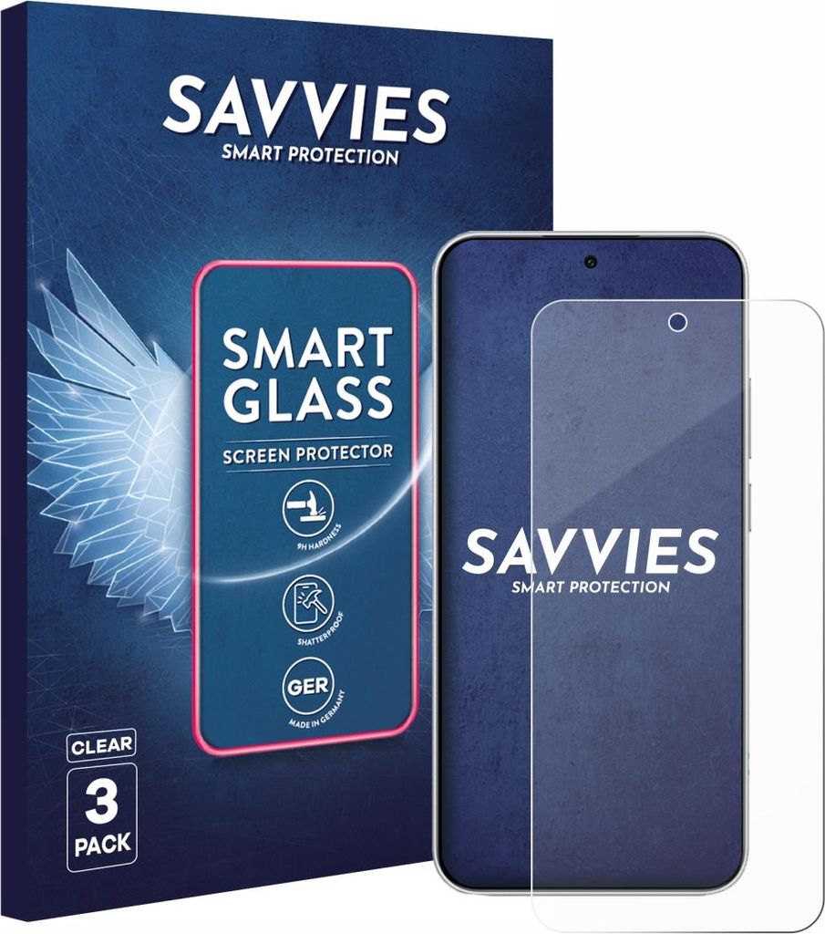 3x Savvies Schutzglas Folie für Xiaomi Redmi Note 15 Pro 4G 9H Panzer Schutzfolie Glas Displayschutz klar transparent