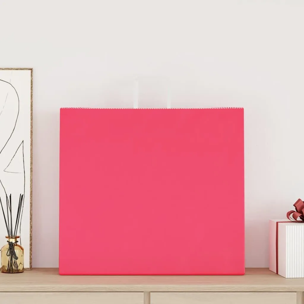 250 Sacchetti Regalo Rosa vidaXL per Eventi | Buste Carta XL 54x15x49 cm