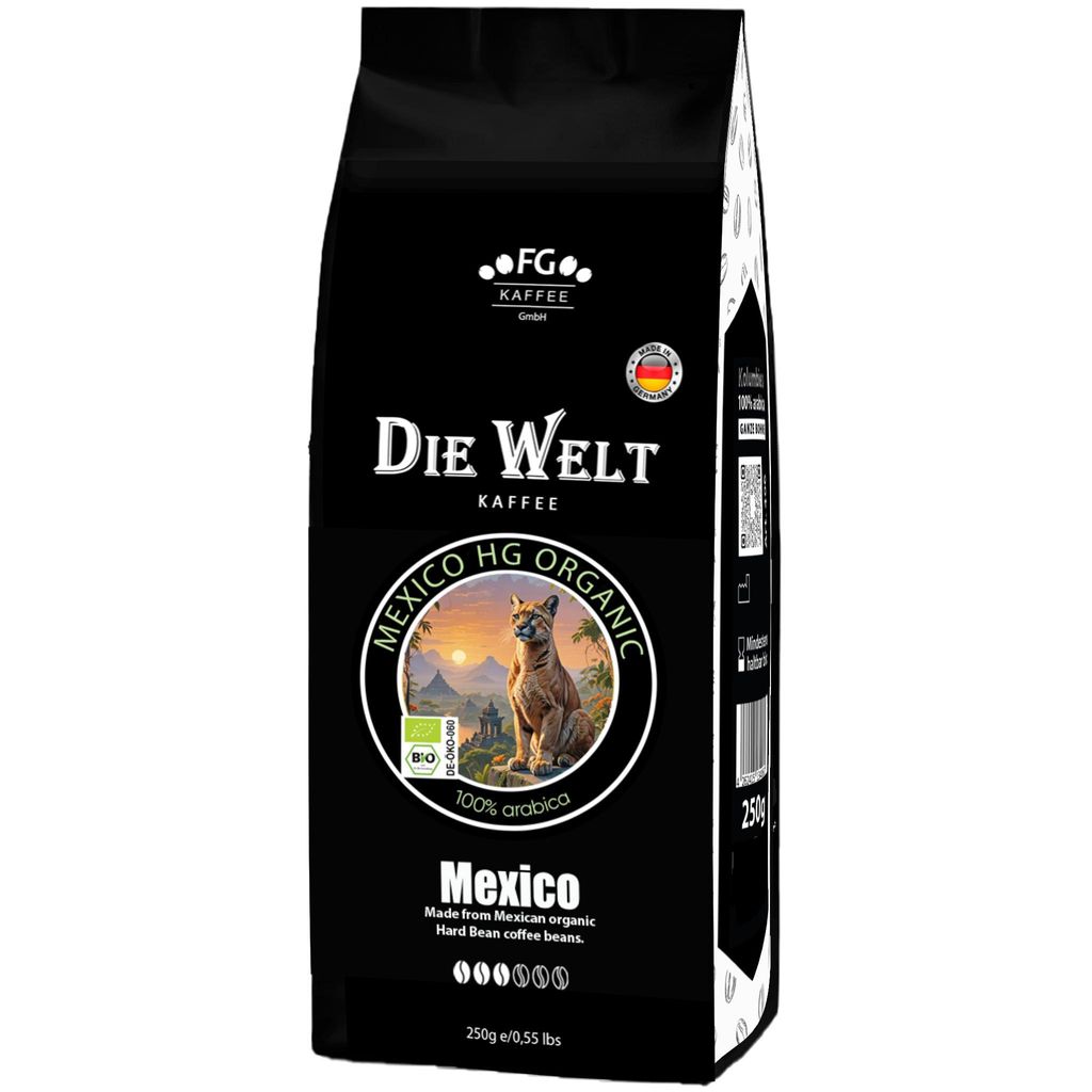 Die Welt Kaffee Mexiko HG  Kaffeebohnen 250g Produktbild 