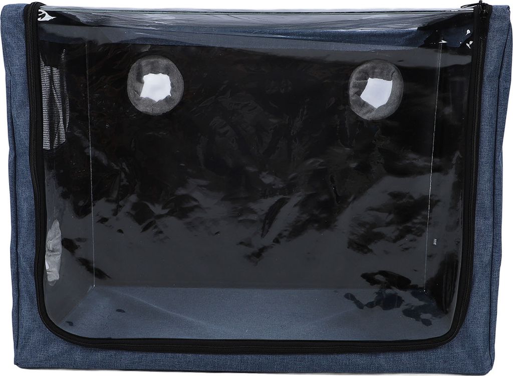 Pet Nebulizer Box, faltbar, großes Sichtfenster, Doppellöcher + CO2-Abfluss, für Katzen & Hunde, Inhalation zu Hause oder Tierklinik